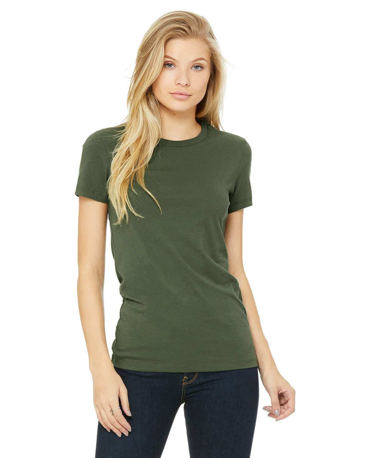 Women's Junior Fit Favorite T-Shirt - Military Green