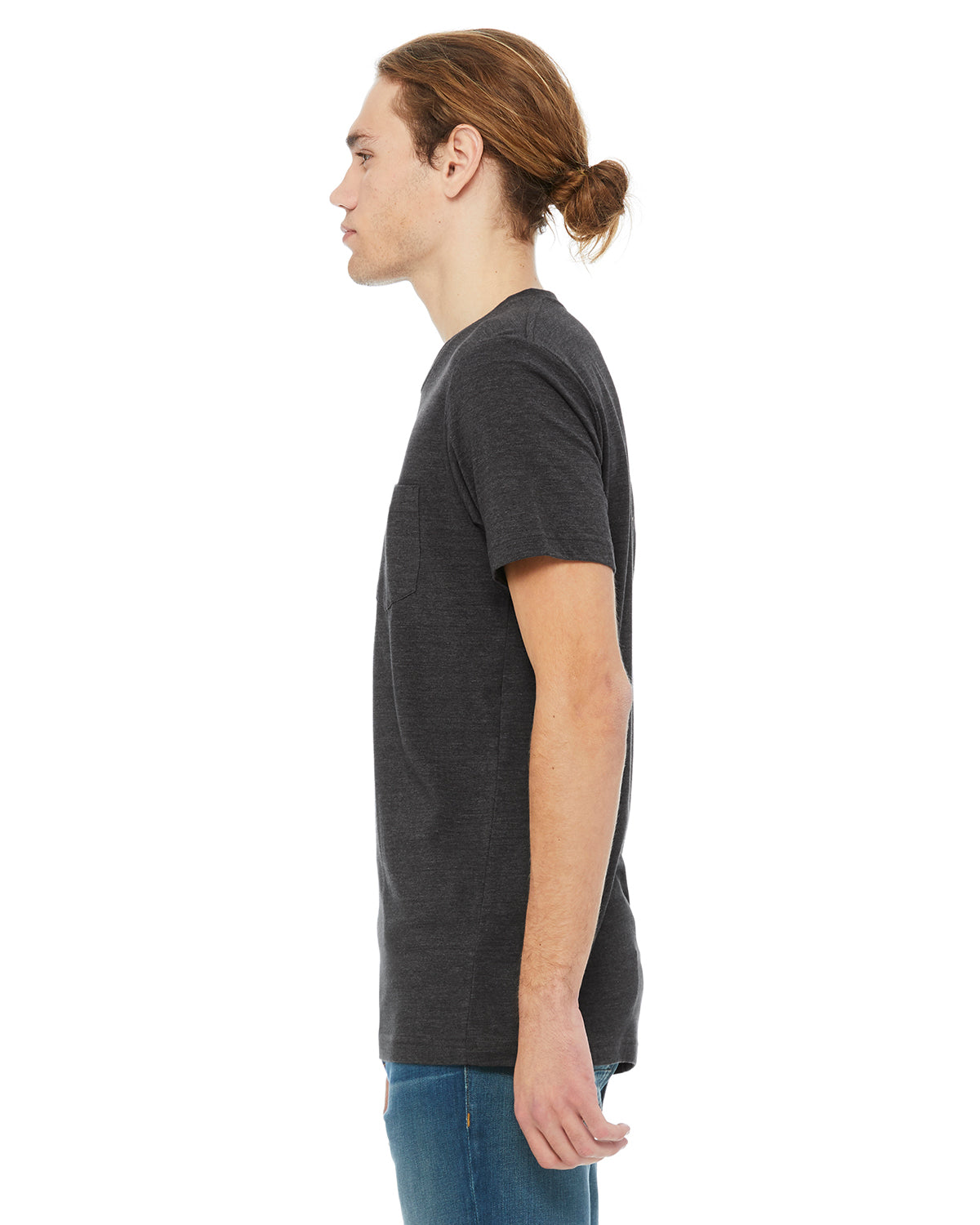 Men's Jersey Short-Sleeve Pocket T-Shirt - Heather Dark Gray