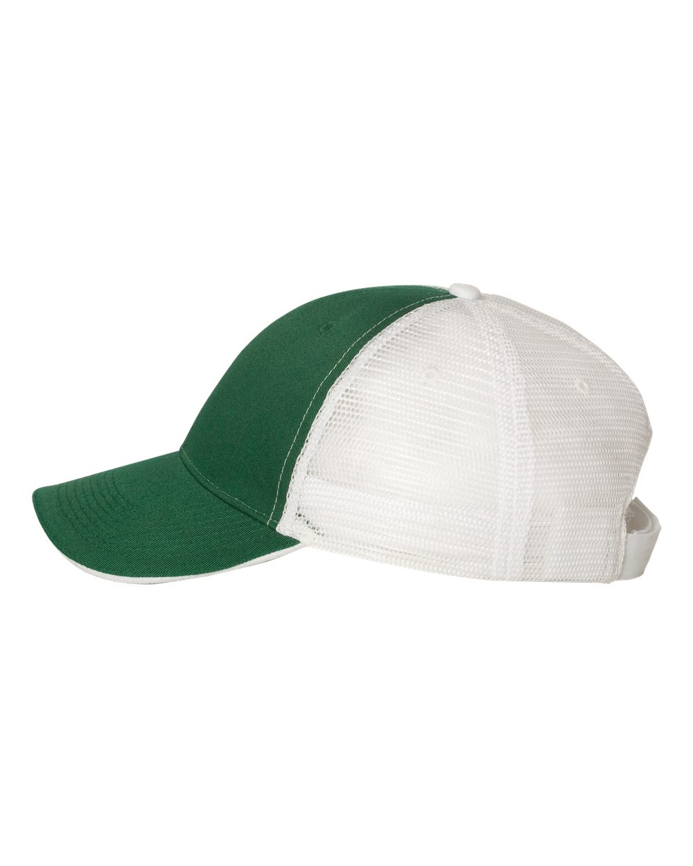 Sandwich Trucker Cap - Dark Green / White