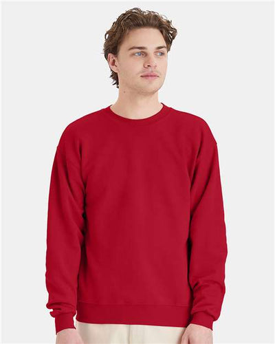 Hanes P160 Deep Red — on model front