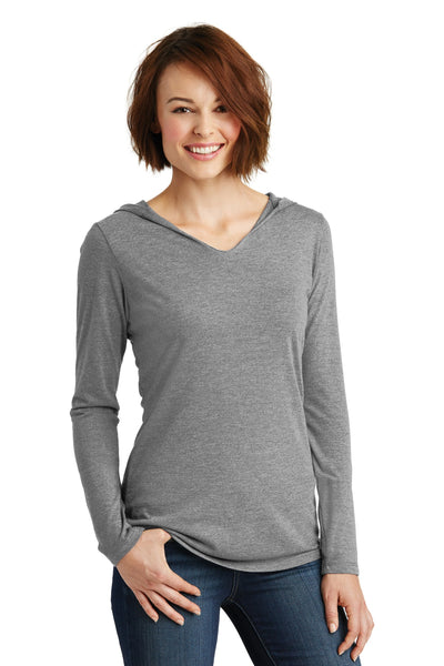 Women's Perfect Tri Long Sleeve Hoodie - Gray Frost