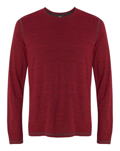 Long Sleeve Triblend T-Shirt - Red Heather Triblend