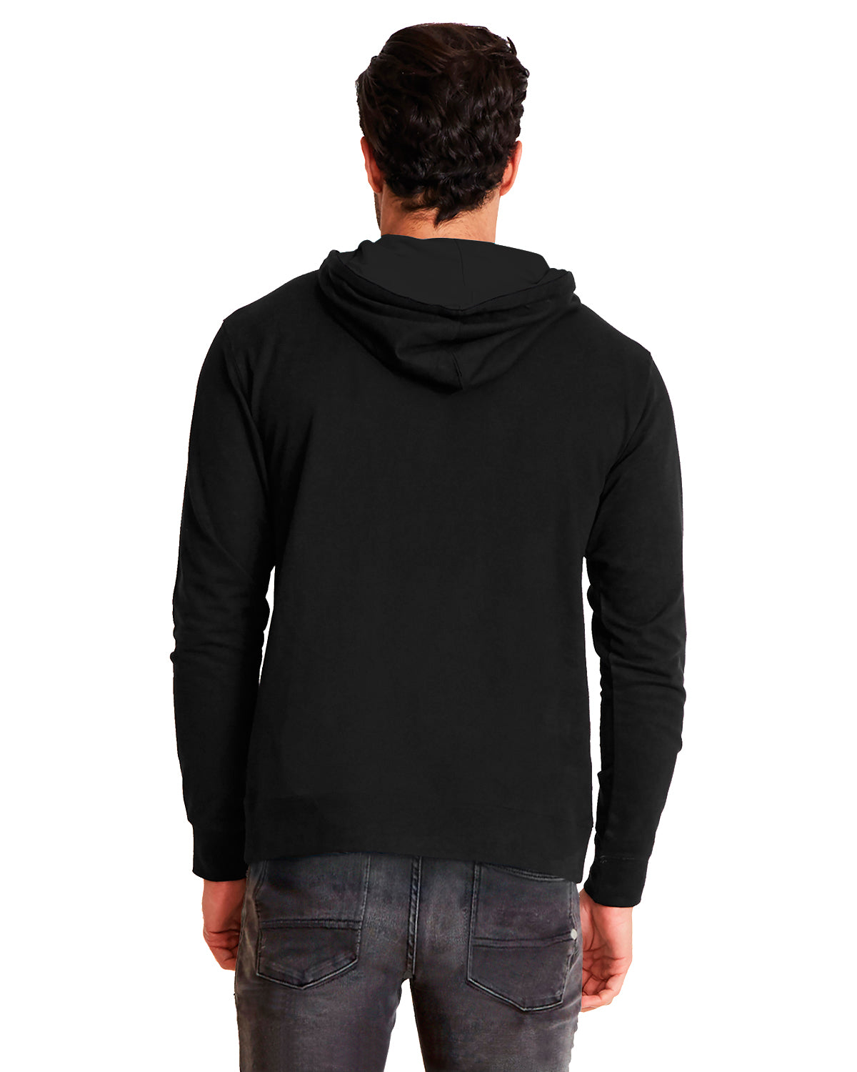Unisex French Terry Pullover Hoodie - Black / Black