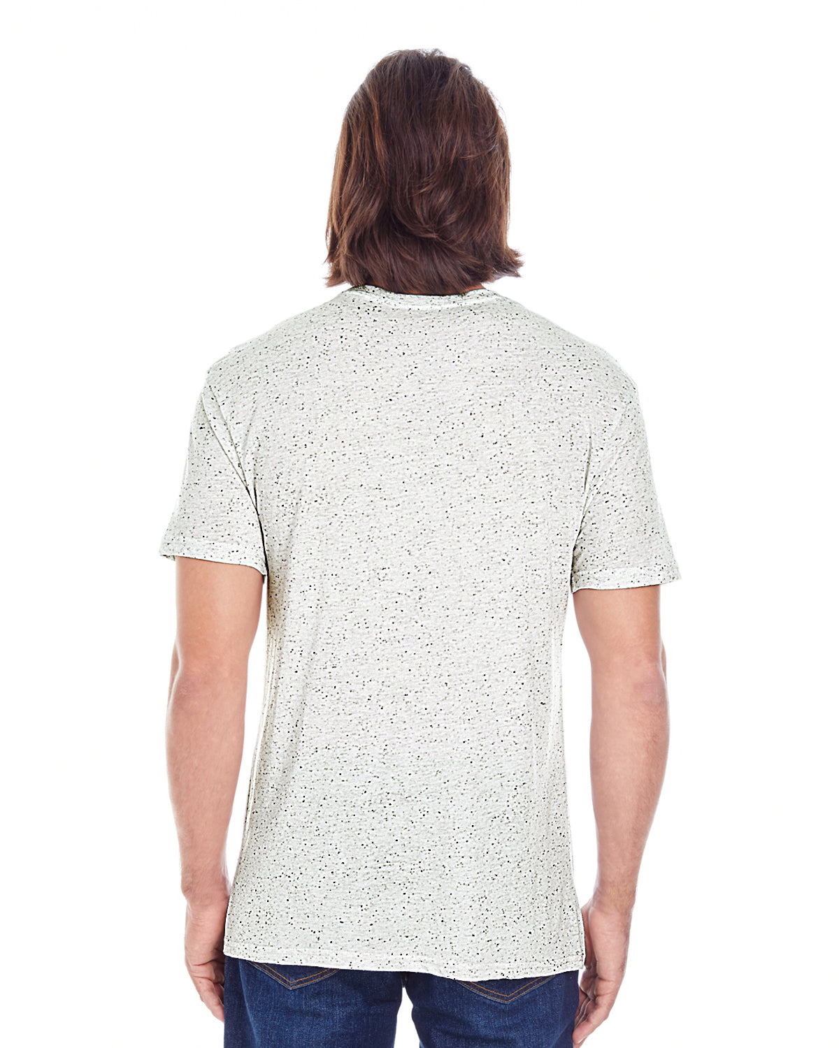 Men's Triblend Fleck Short-Sleeve T-Shirt - Cream Fleck