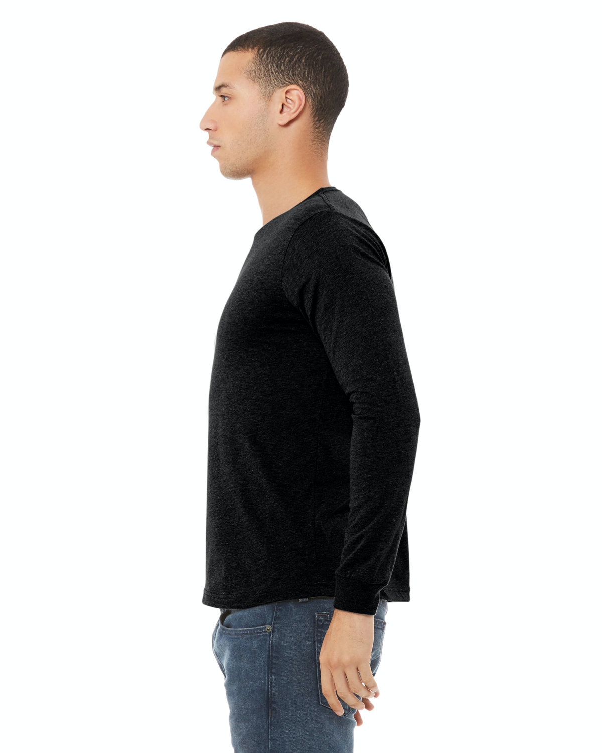 Unisex Jersey Long-Sleeve T-Shirt - Solid Black Blend