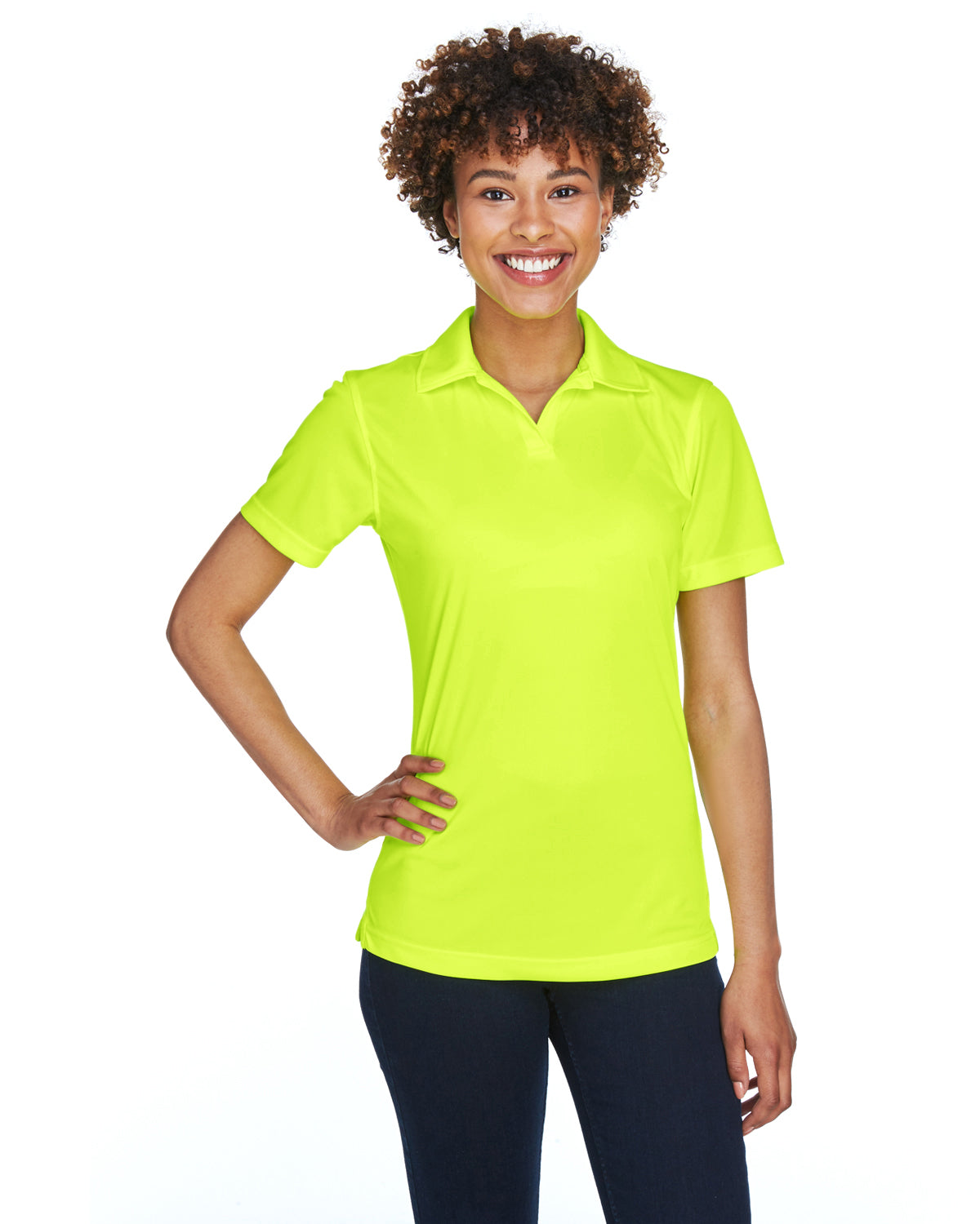 Women's Cool & Dry Sport Performance Interlock Polo - Bright Yellow