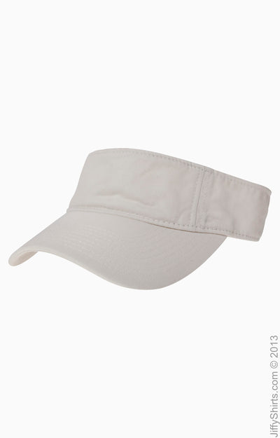 Direct-Dyed Twill Visor - White