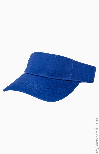 Cotton Twill Visor - Royal