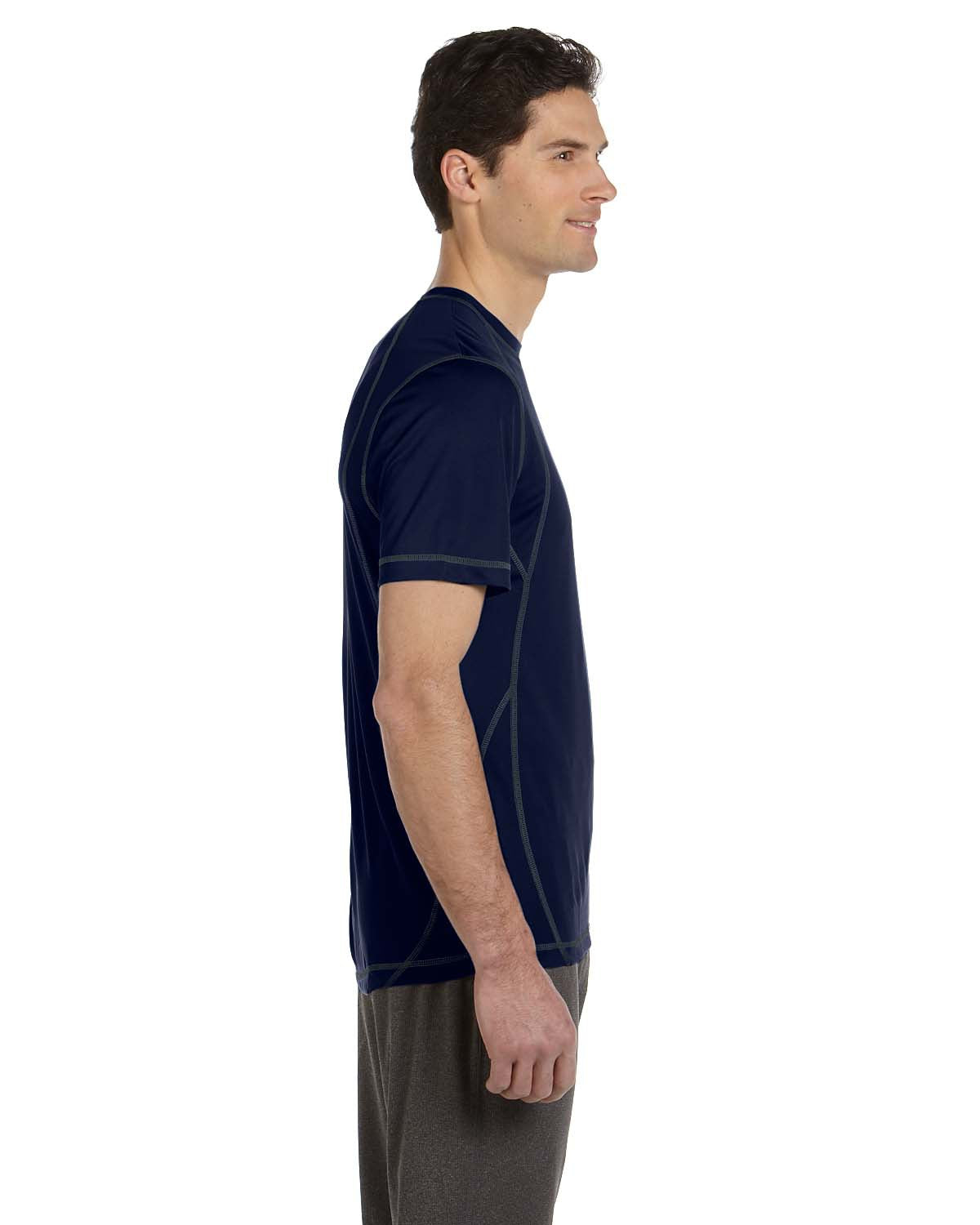 Pieced Interlock T-Shirt - Navy / Slate