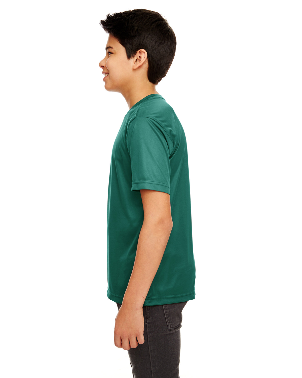 Youth Cool & Dry Sport Performance Interlock T-Shirt - Forest Green