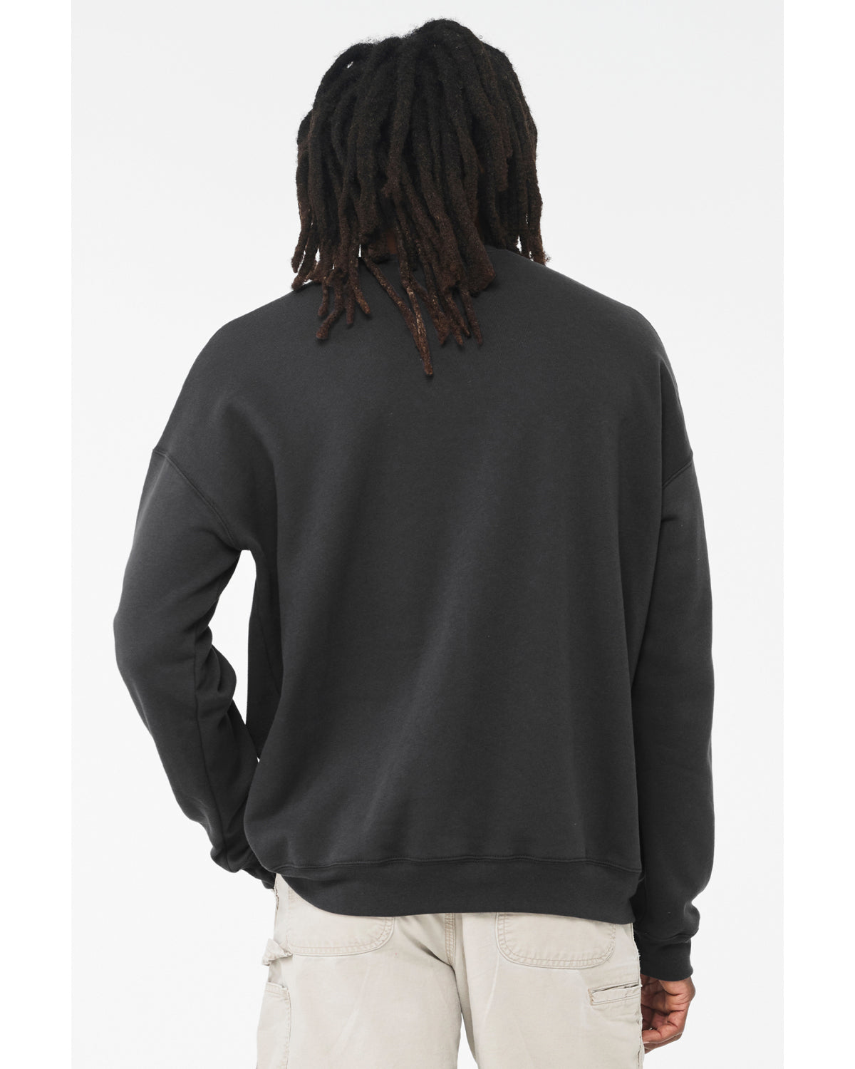 Unisex Drop Shoulder Fleece - Dark Gray