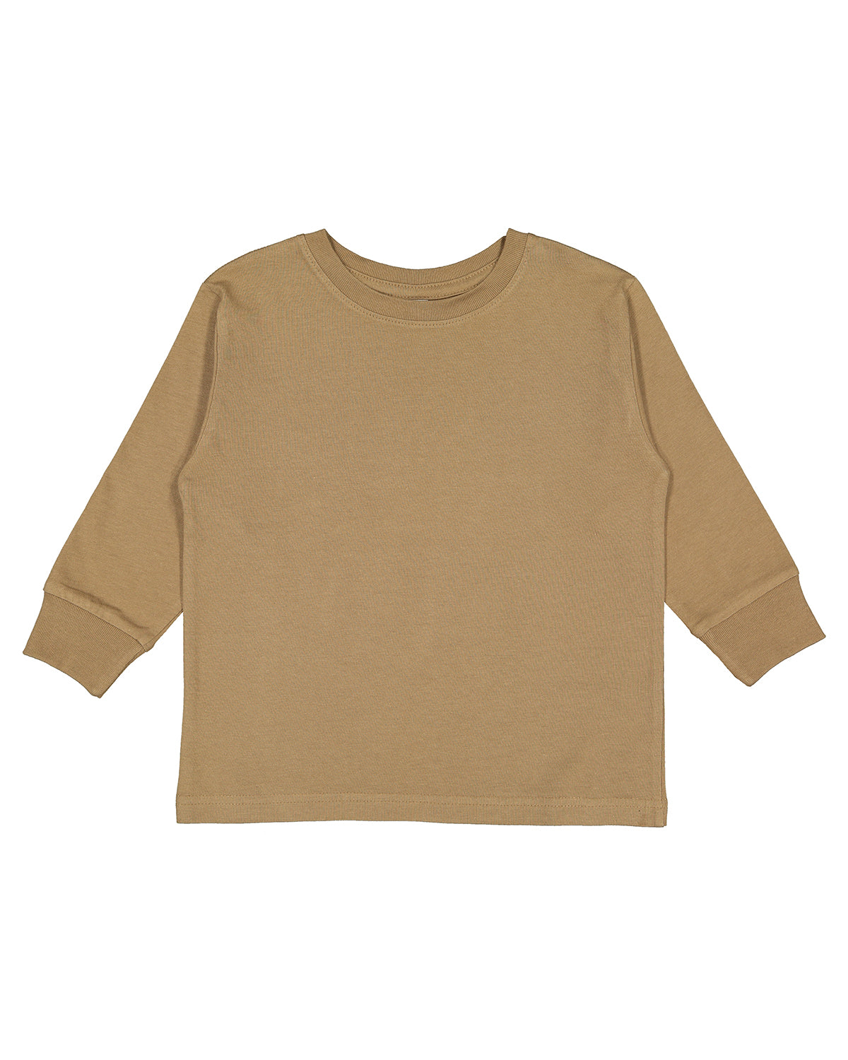 Toddler Long-Sleeve Fine Jersey T-Shirt - Coyote Brown