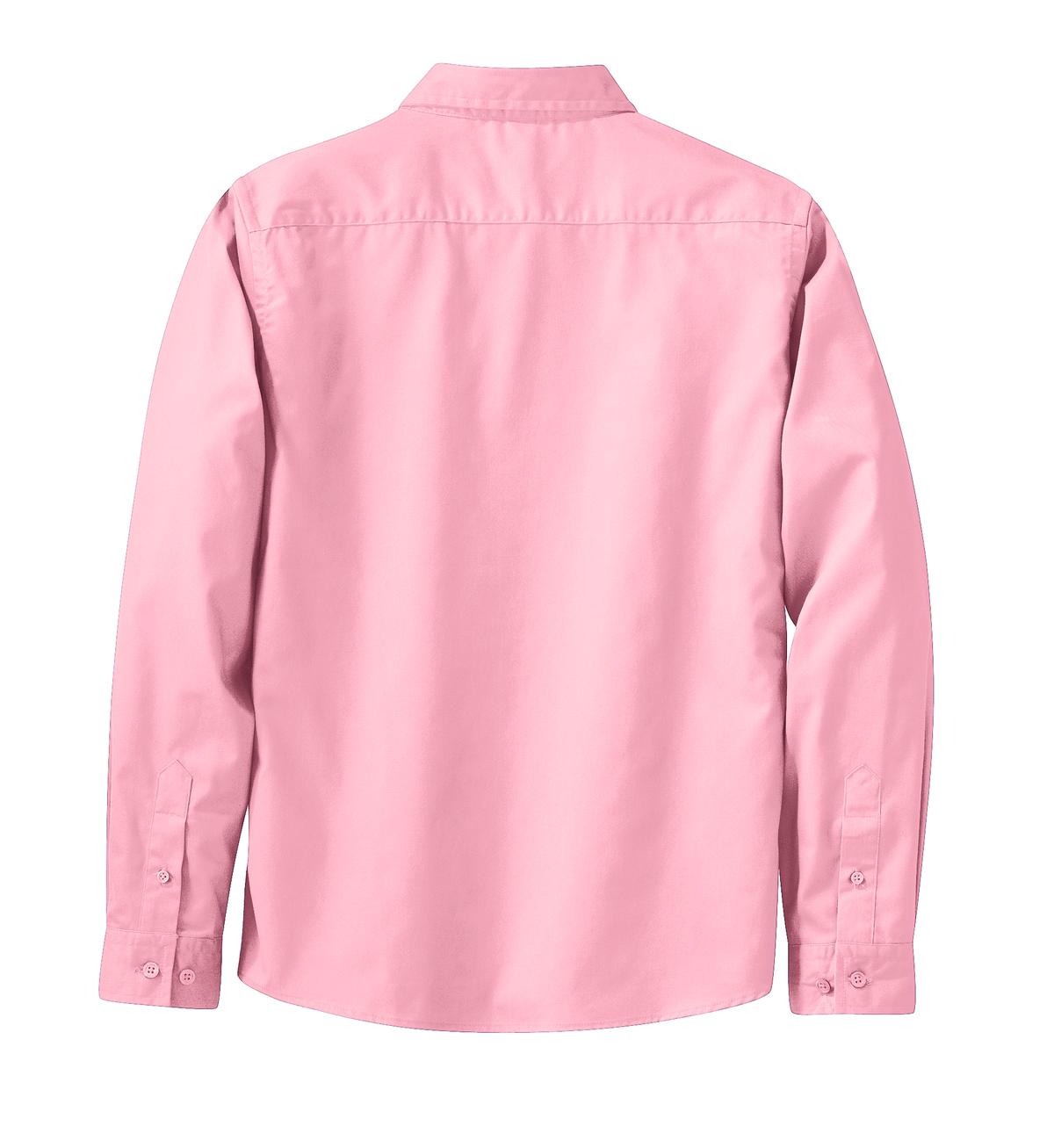 Women's Long Sleeve Easy Care Shirt - Light Pink