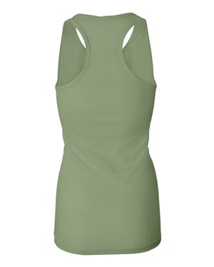 Women's Sheer Mini Rib Racerback Tank - Moss Green