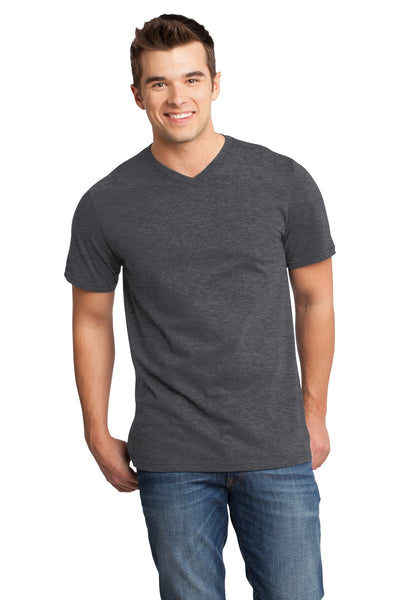 Unisex Very Important Tee V-Neck - Heather Charcoal