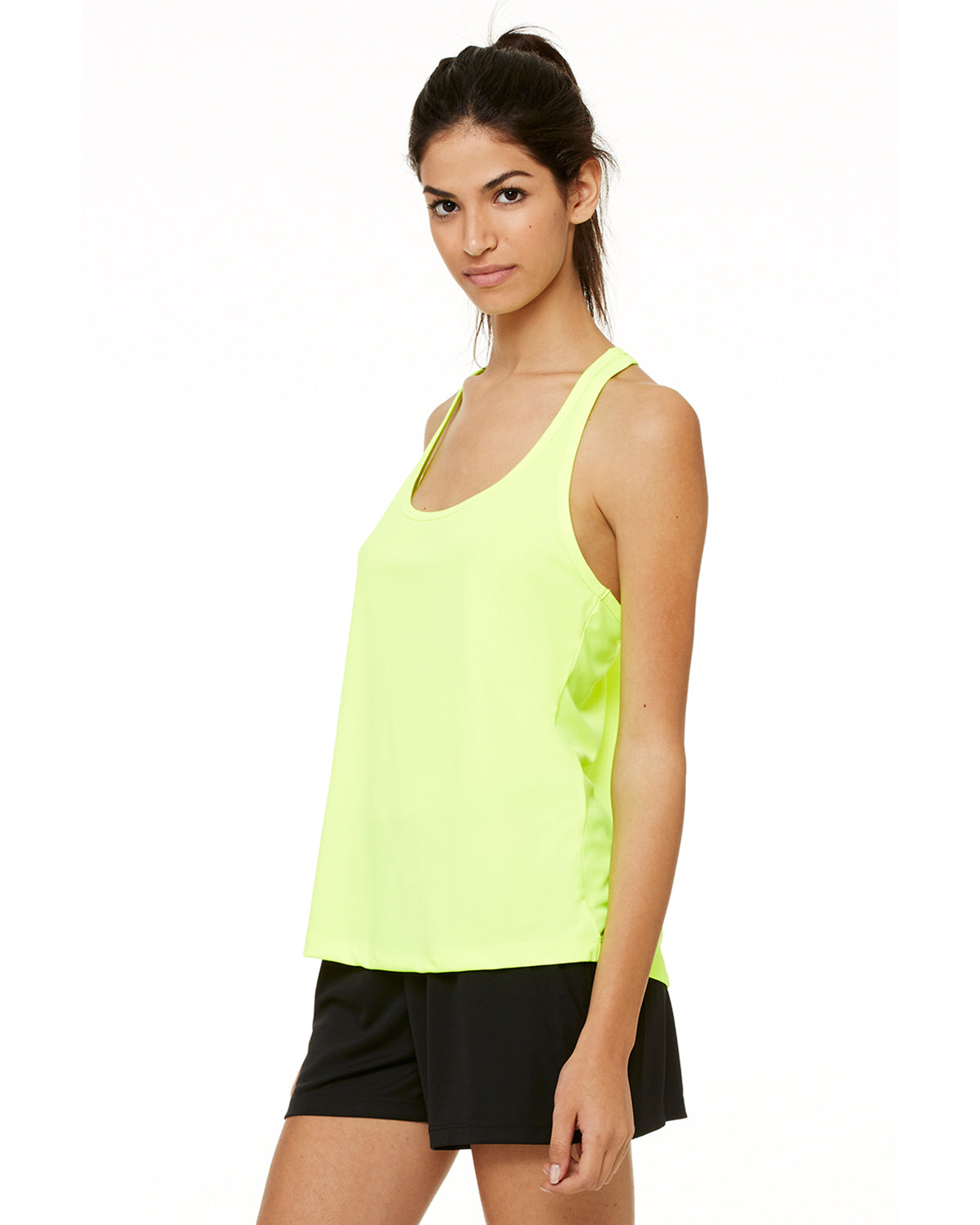Women's Performance Racerback Tank - Sport Safety Yellow