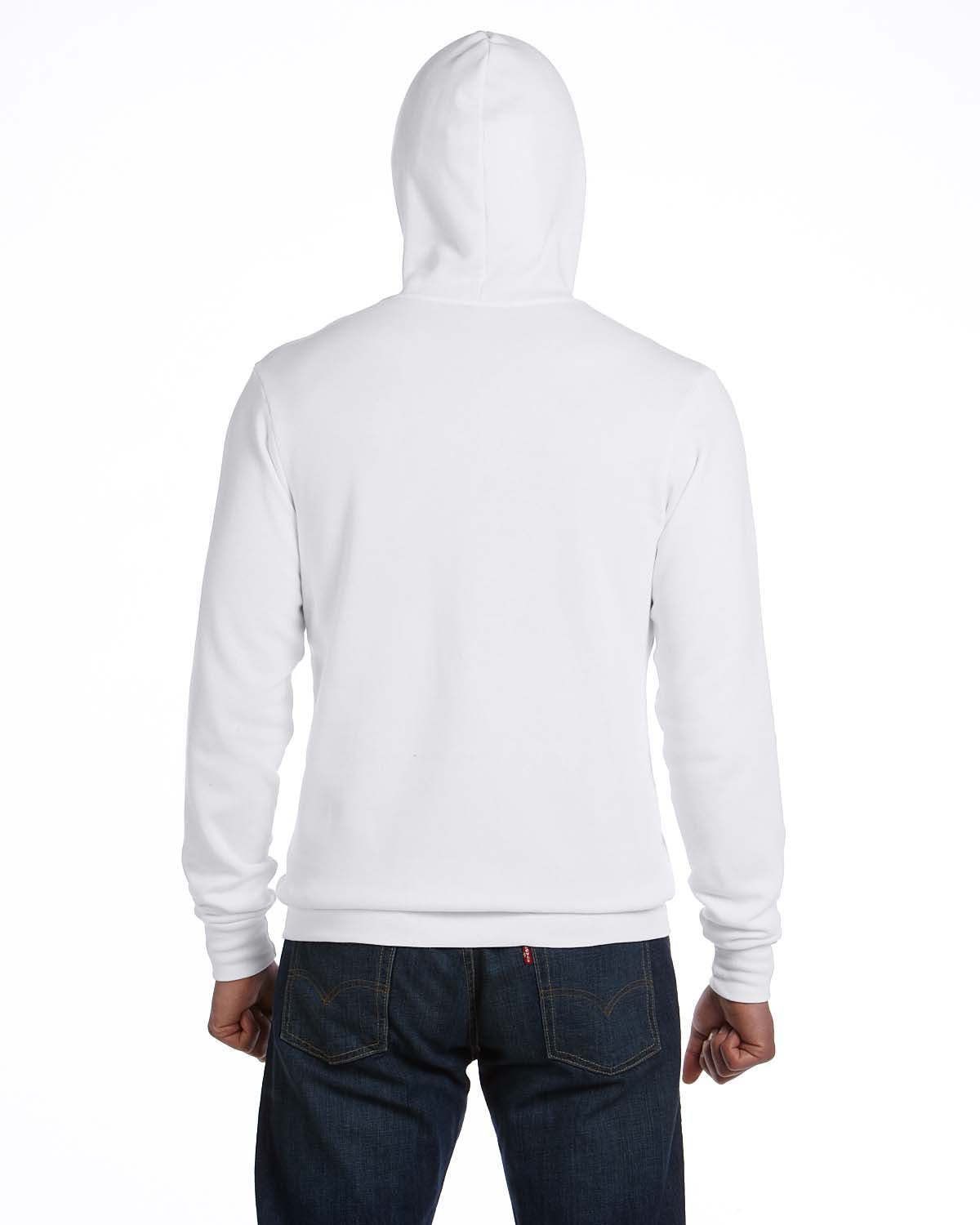 Unisex Sponge Fleece Pullover Hoodie - White