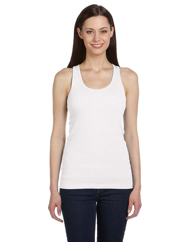 Women’s 2X1 Rib Racerback Tank - White