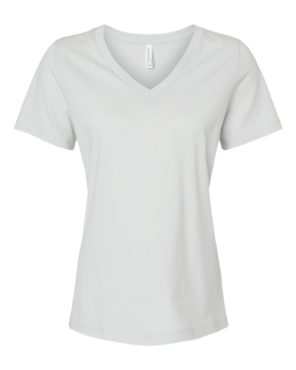 Women's Relaxed Jersey V-Neck T-Shirt - Silver