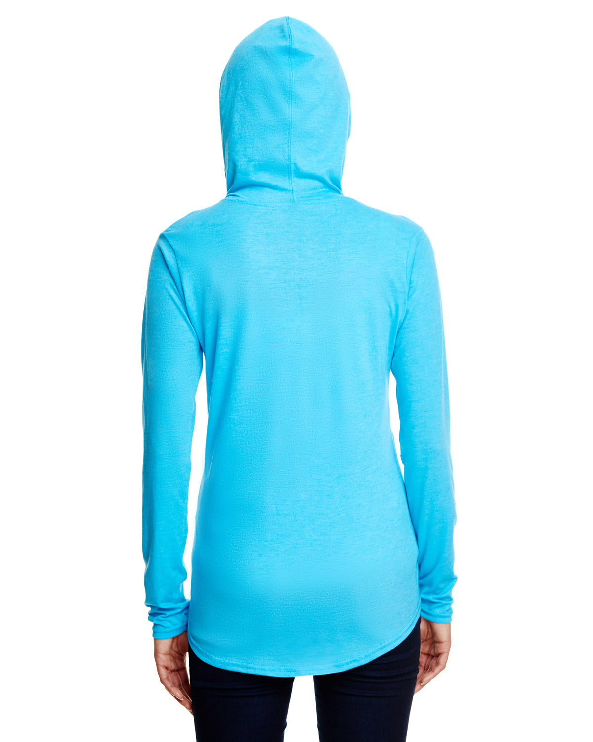 Women's Triblend Full-Zip Jacket - Heather Caribbean Blue