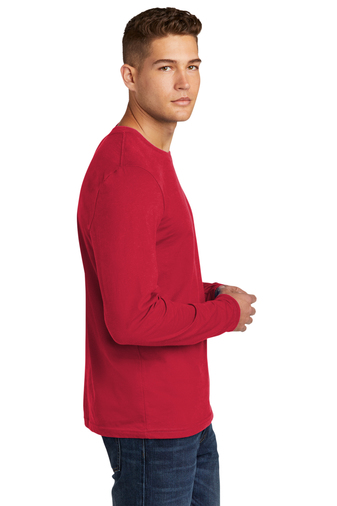 Men's Cotton Long-Sleeve Crew - Red