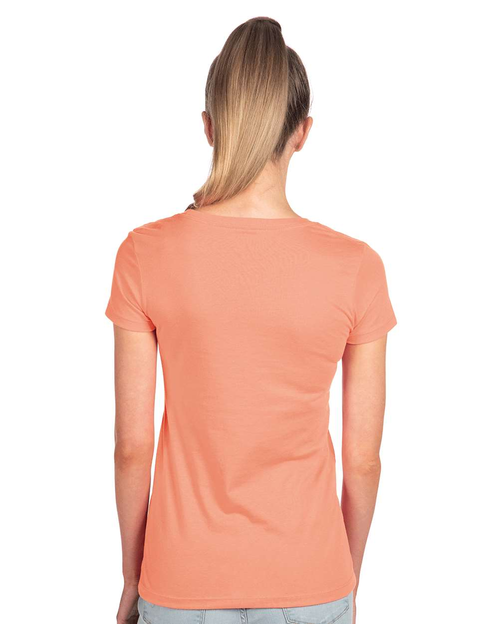 Women's 'Junior Fit' Ideal T-Shirt - Light Orange