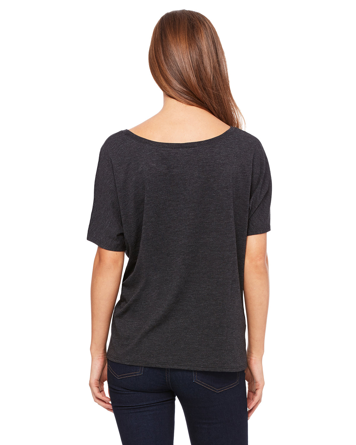 Women's Slouchy T-Shirt - Charcoal Black Triblend