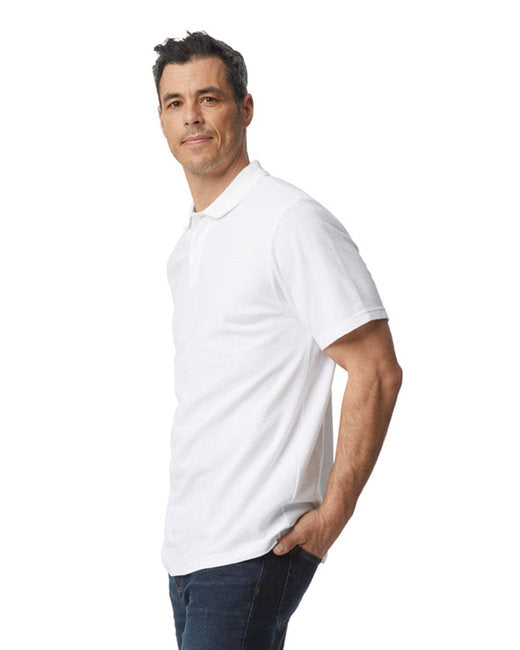 Softstyle Unisex Pique Polo - White