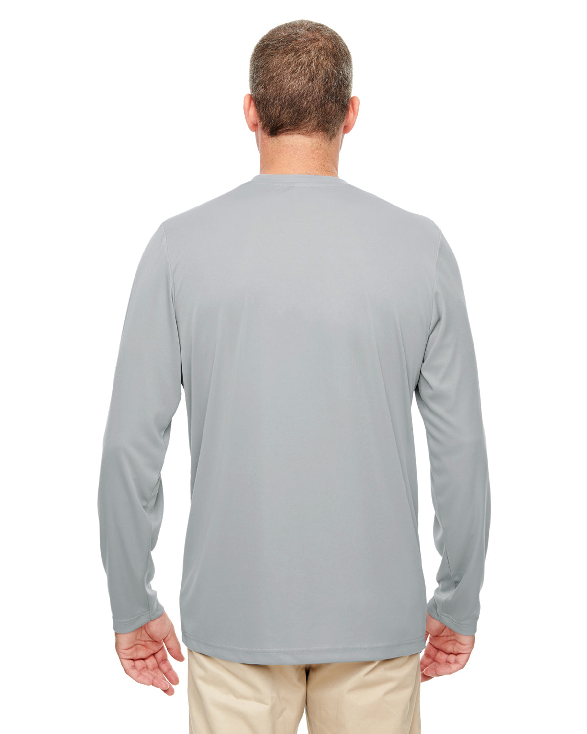 Men's Cool & Dry Performance Long-Sleeve Top - Gray