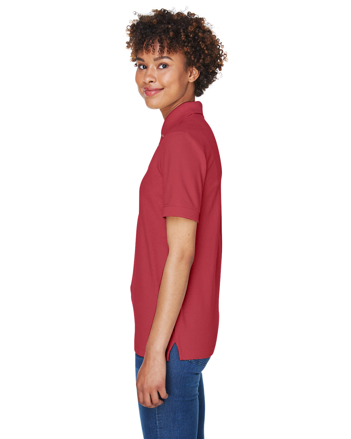 Women's Whisper Piqué Polo - Cardinal