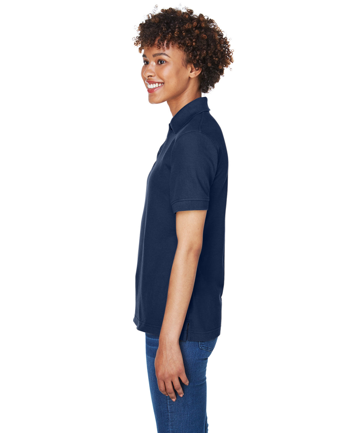 Women's Whisper Piqué Polo - Navy