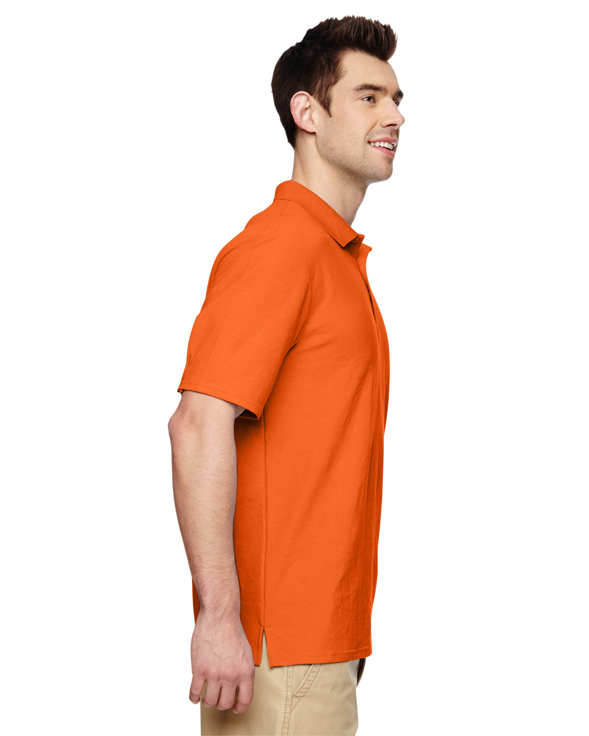 Unisex Double Piqué Polo - Safety Orange