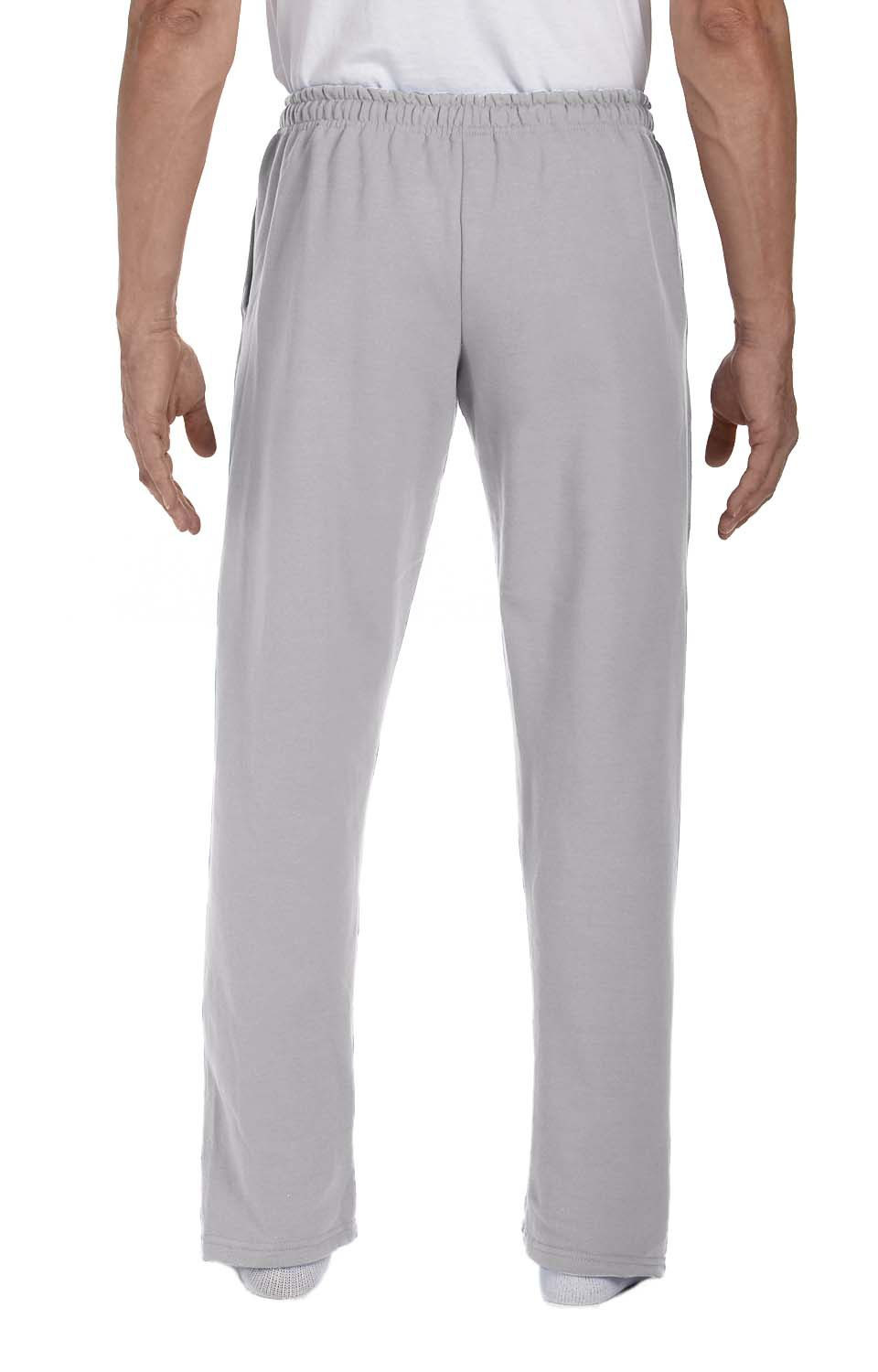 Adult DryBlend® Adult 9 oz., 50/50 Open-Bottom Sweatpants - Sports Gray