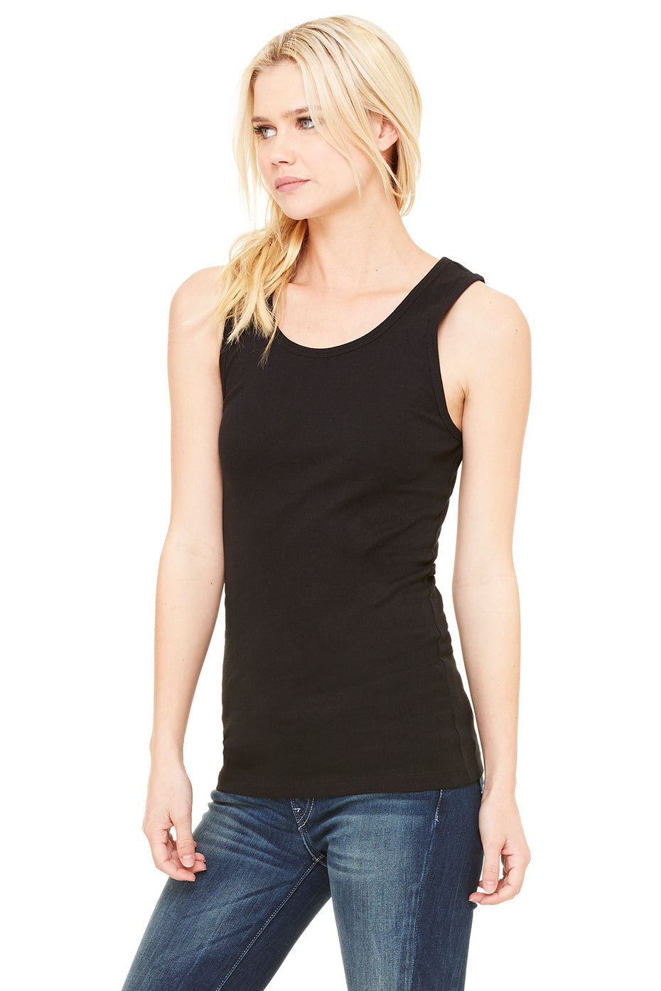 Women's Baby Rib Tank - Black