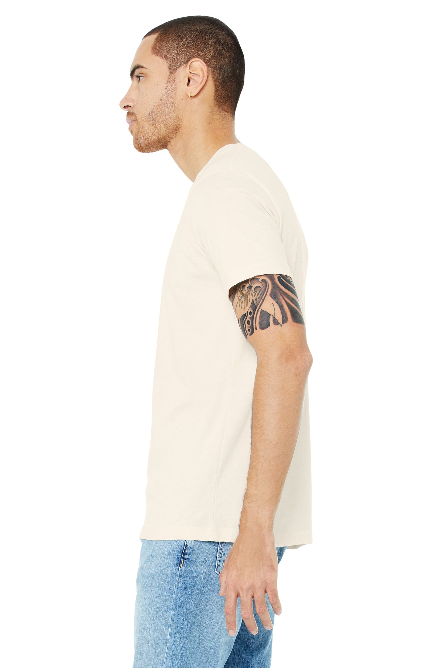 Unisex Heather CVC T-Shirt - Heather Natural