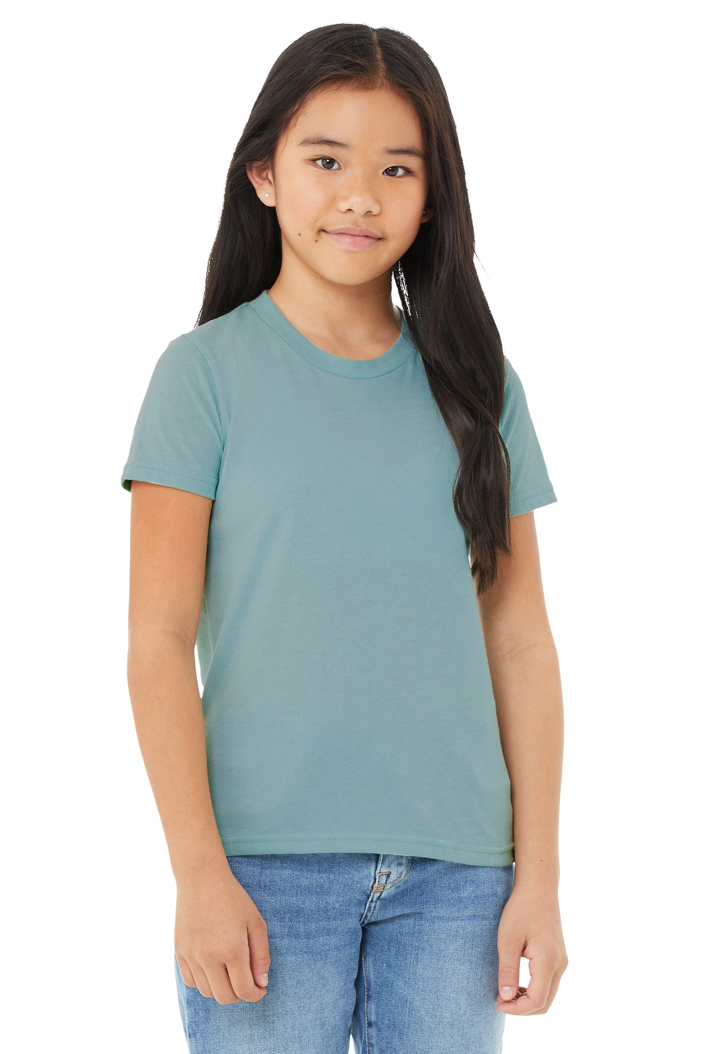 Youth Jersey T-Shirt - Heather Blue Lagoon