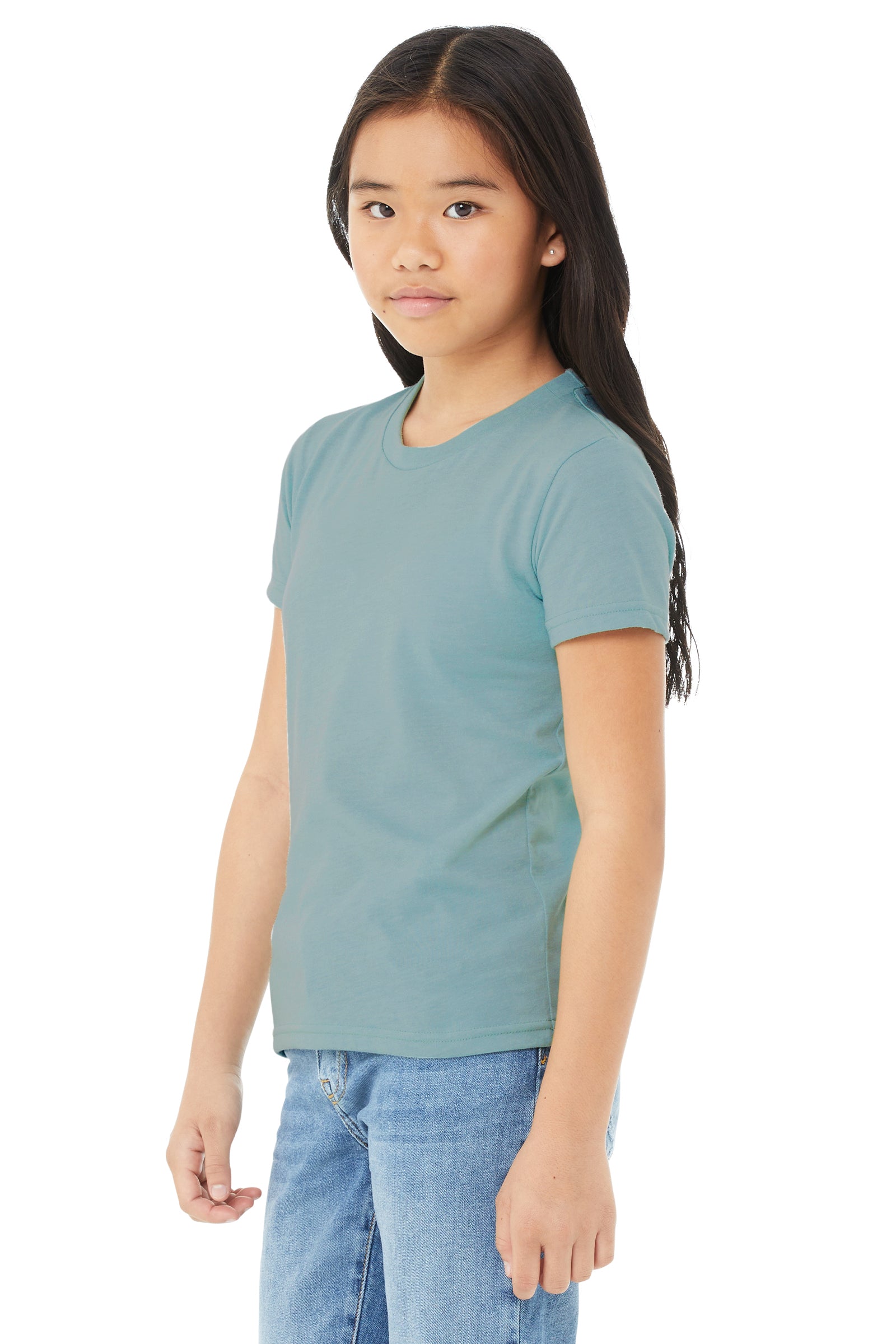 Youth Jersey T-Shirt - Heather Blue Lagoon