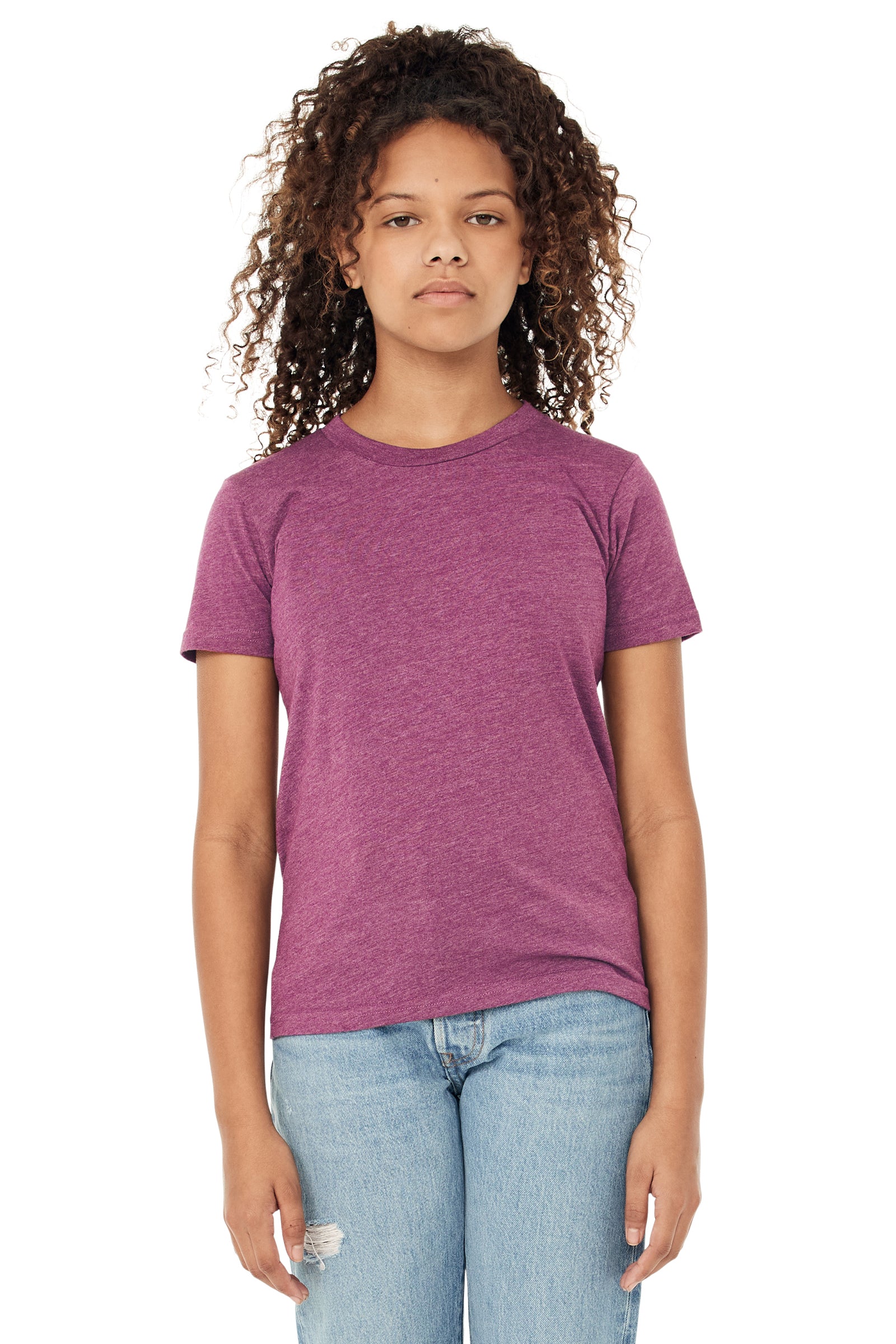 Youth Jersey T-Shirt - Heather Magenta