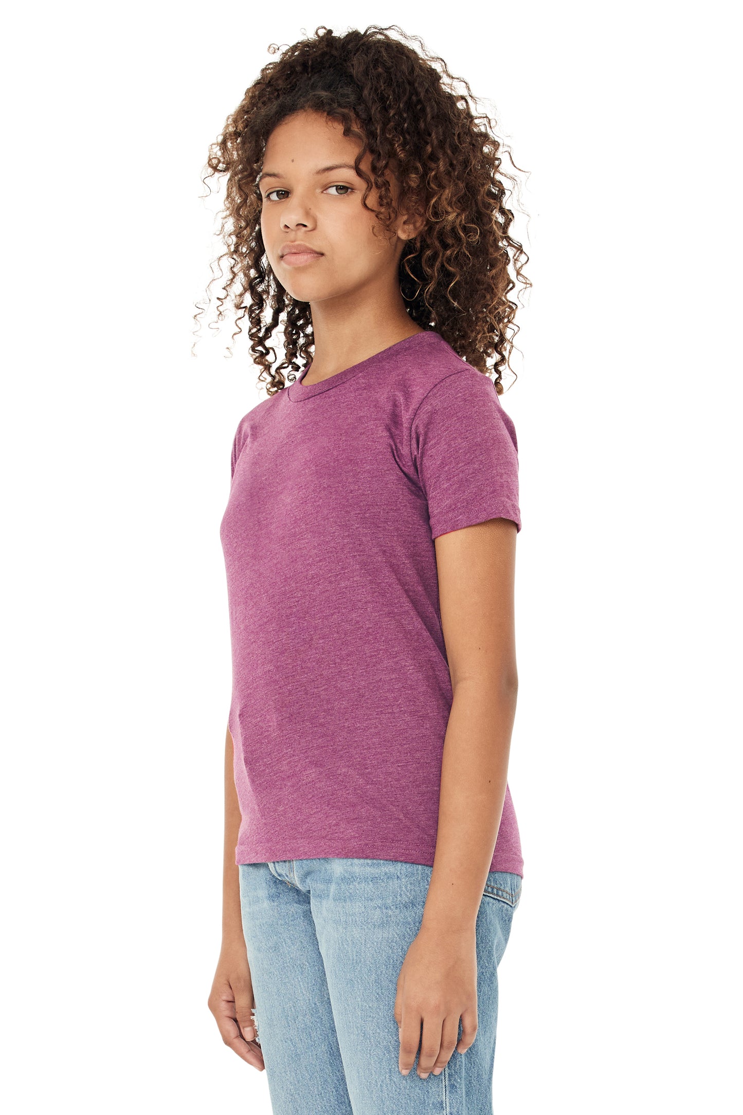 Youth Jersey T-Shirt - Heather Magenta