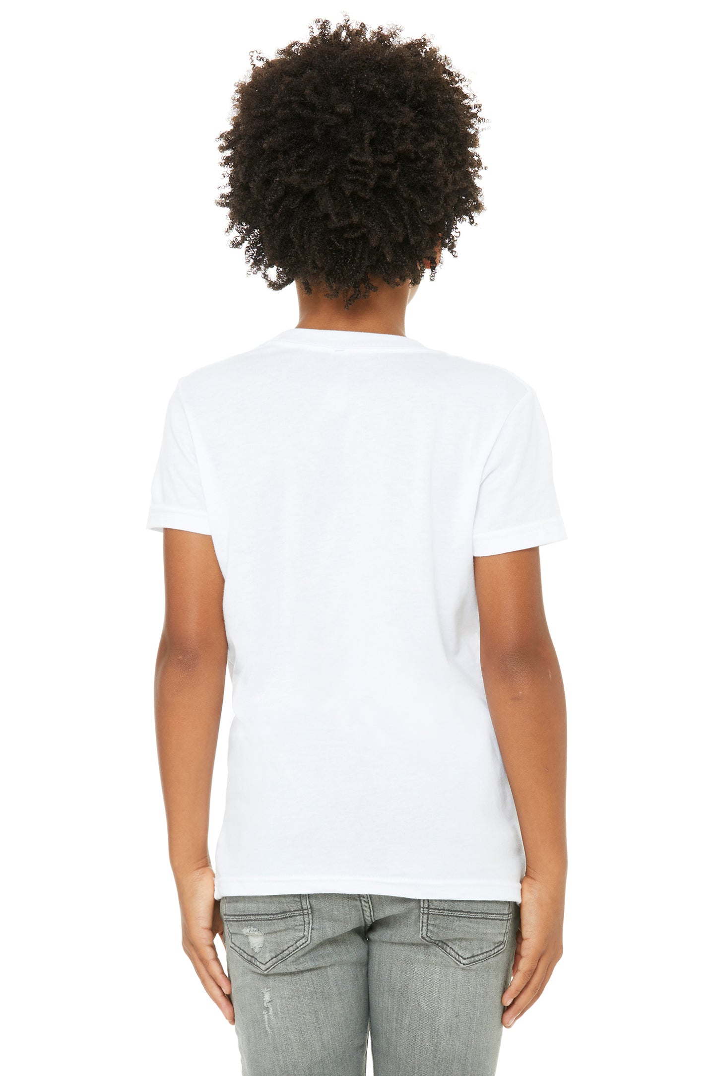 Youth Jersey T-Shirt - Solid White Blend