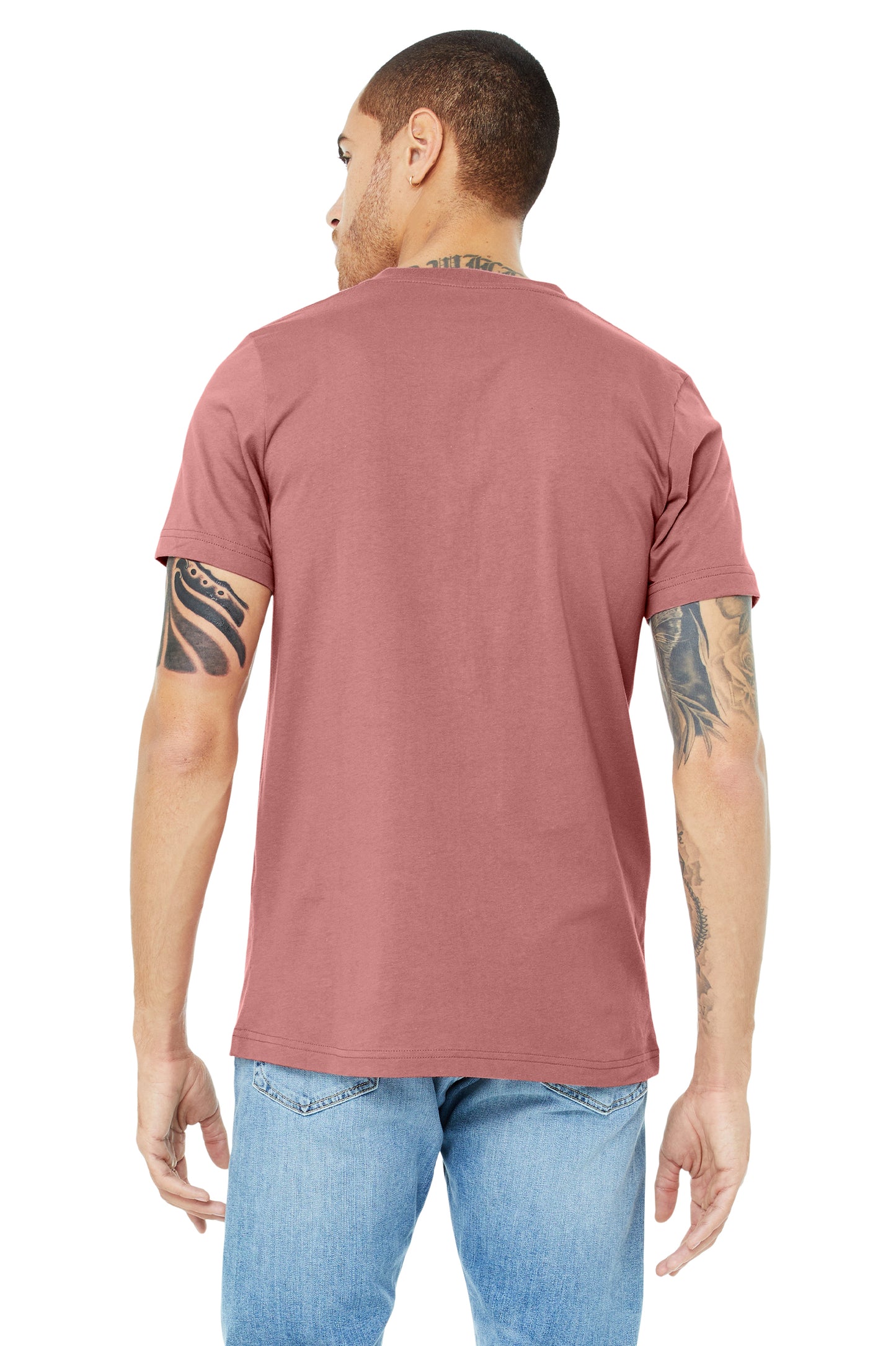 Unisex Jersey Short-Sleeve V-Neck T-Shirt - Mauve
