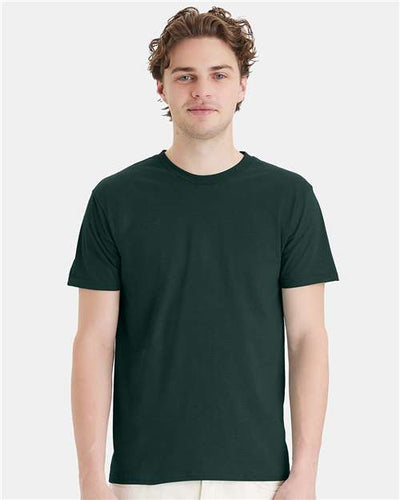 Hanes 4980 Deep Forest — on model front