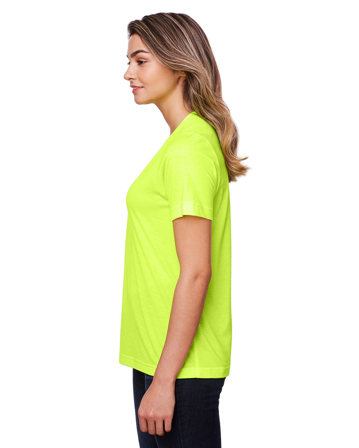 Women's Fusion ChromaSoft��� Performance T-Shirt - Safety Yellow