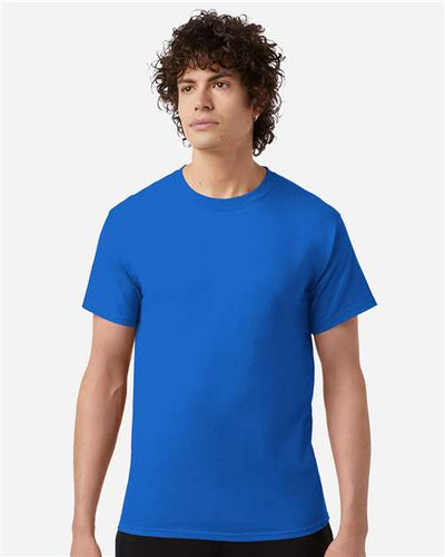 Champion T425 Royal Blue — on model front