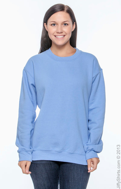 Unisex DryBlend® 50/50 Fleece Crew - Carolina Blue