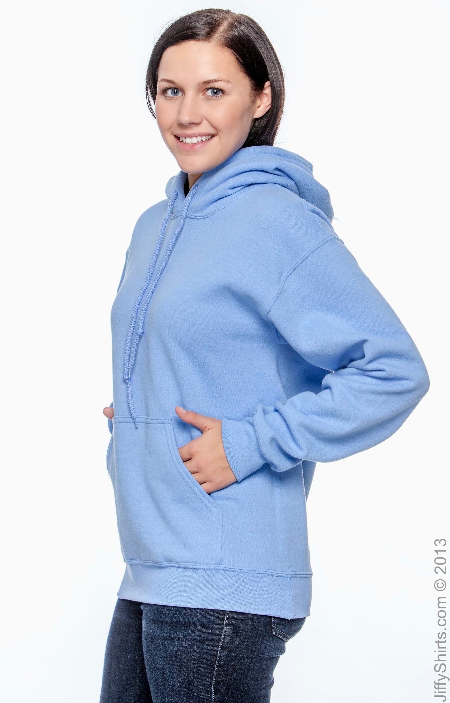Unisex DryBlend® 50/50 Hoodie - Carolina Blue