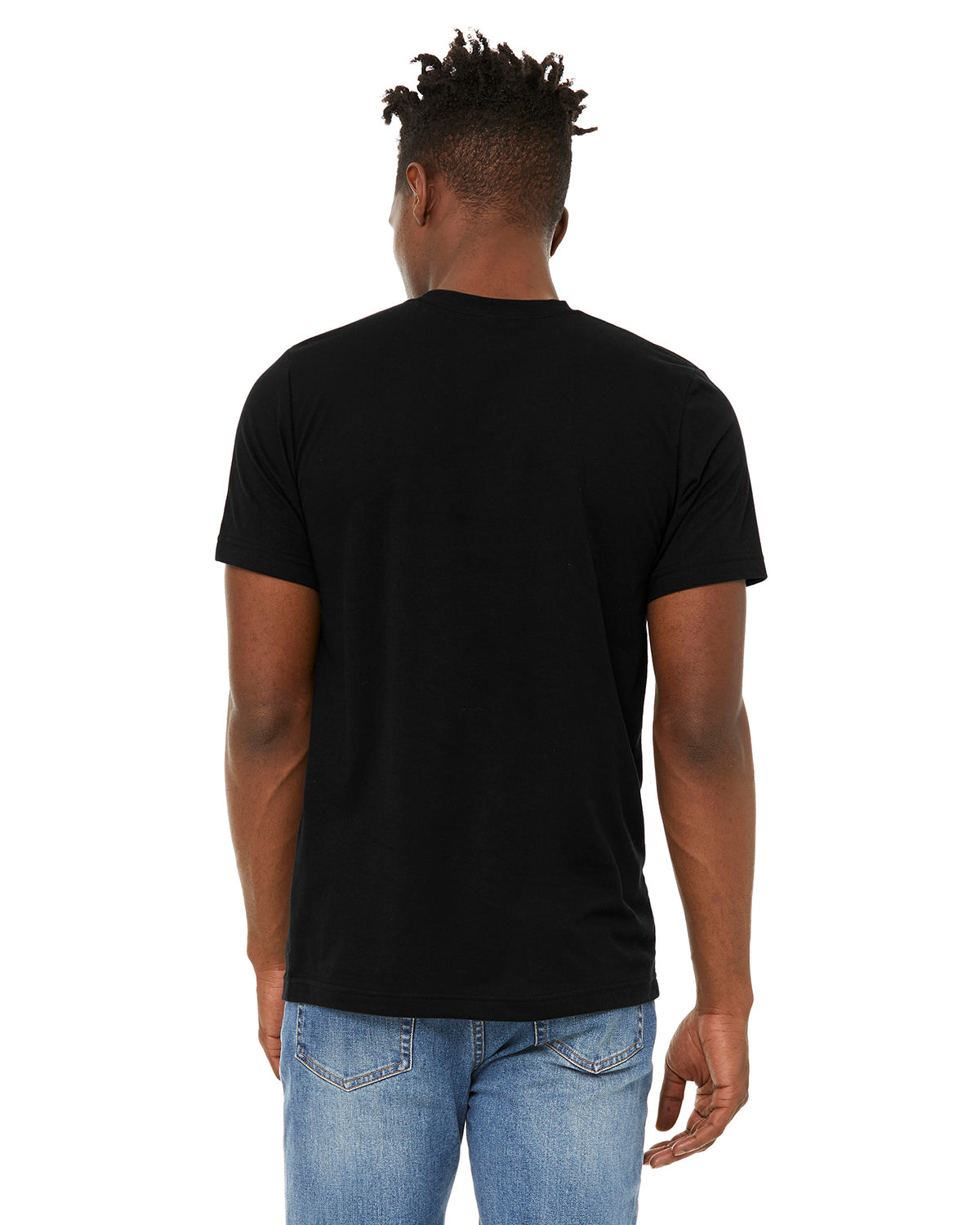 Unisex Sueded T-Shirt - Solid Black Blend