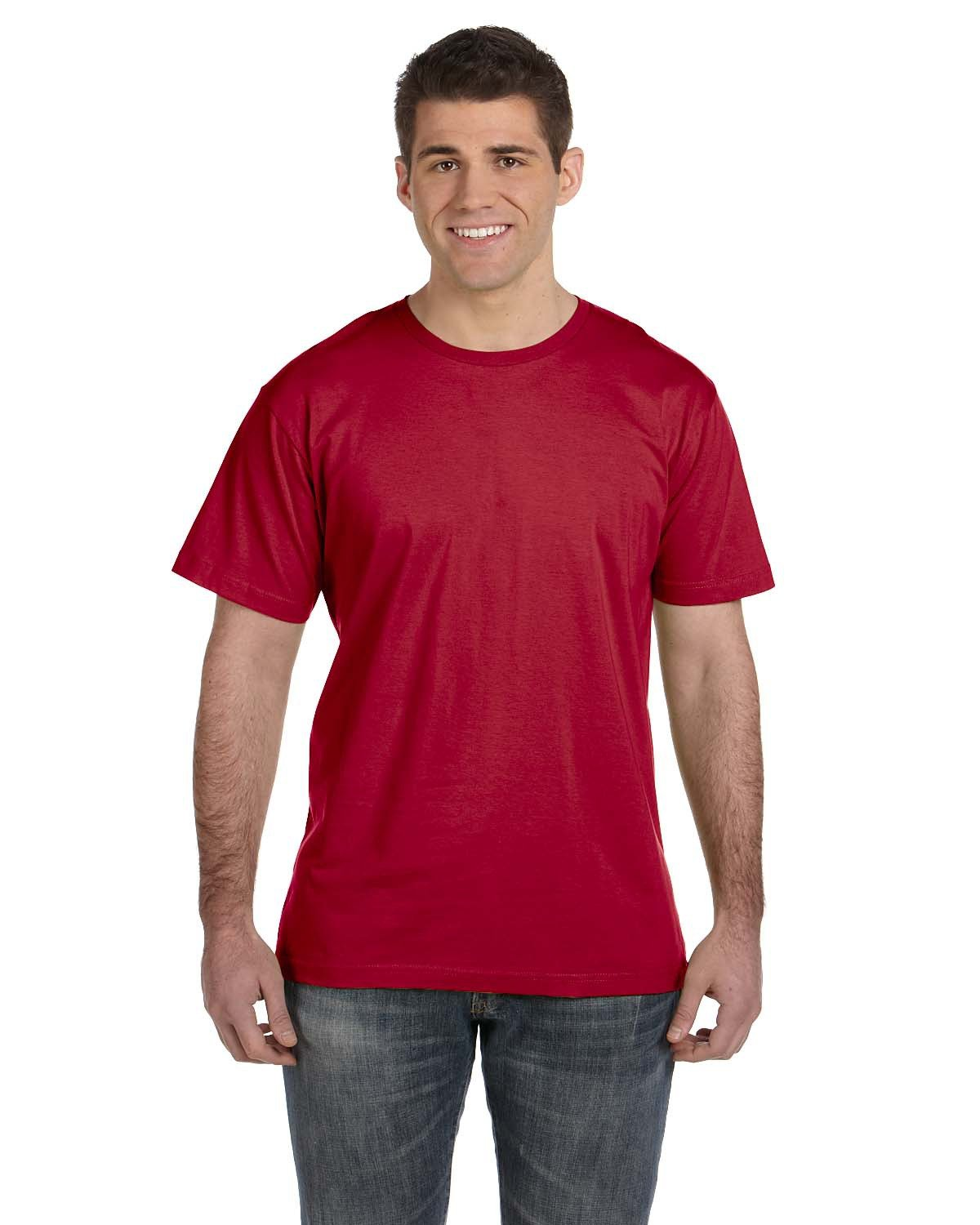 Unisex Fine Jersey T-Shirt - Garnet