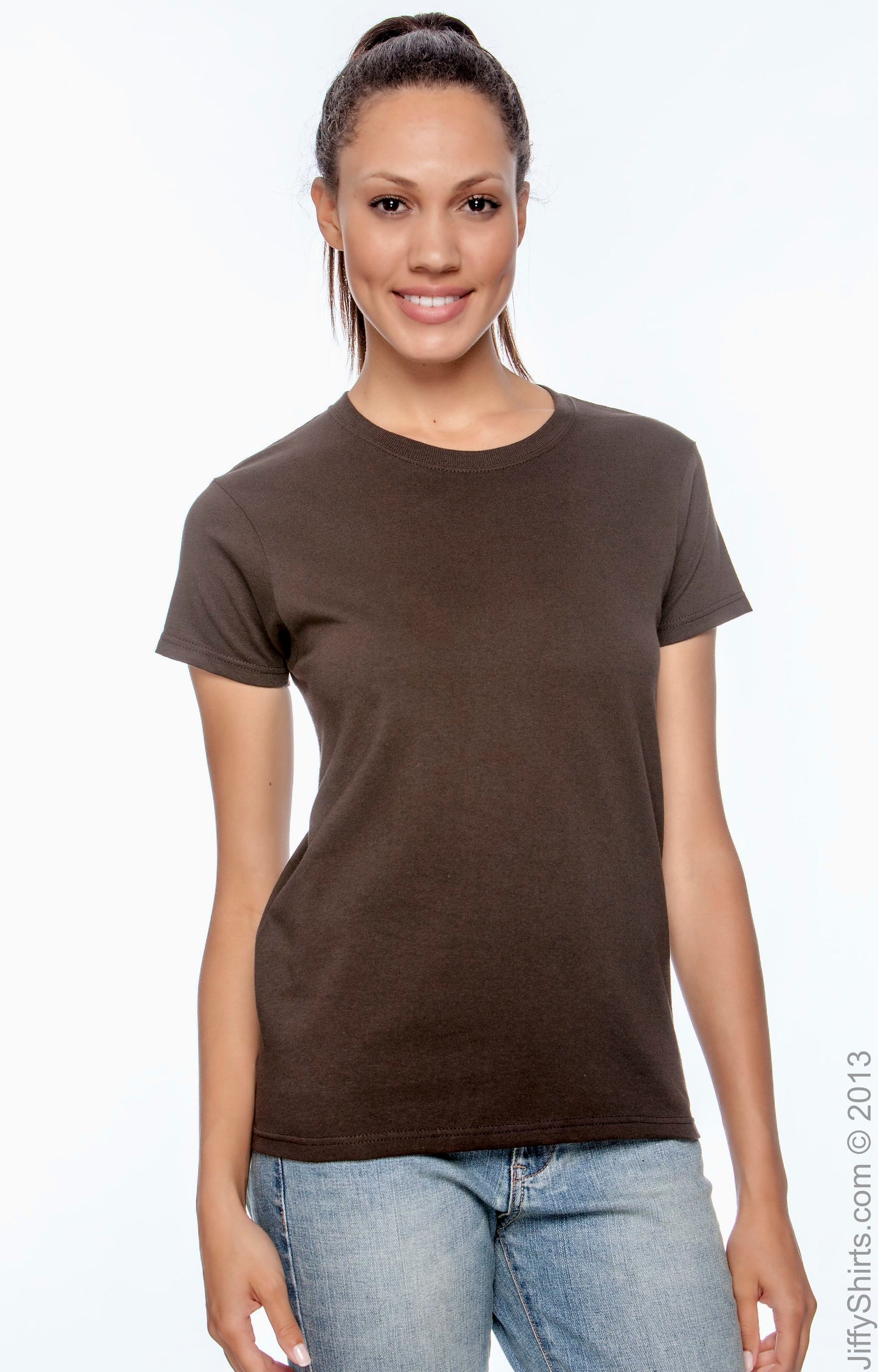 Women's Ultra Cotton® T-Shirt - Dark Chocolate