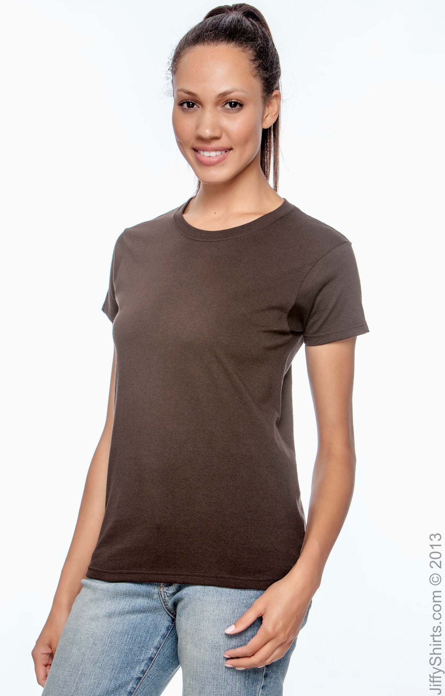 Women's Ultra Cotton® T-Shirt - Dark Chocolate